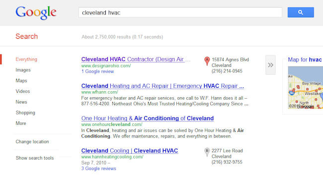 Cleveland, Ohio Search Engine Optimization service