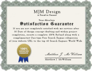 100% Satisfaction Guarantee by MJM Design